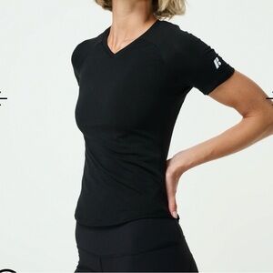 Classic Black V-Neck Short Sleeve Tee